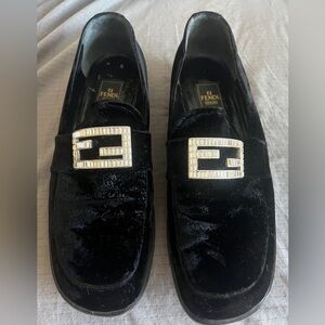 AUTHENTIC Fendi velvet shoes